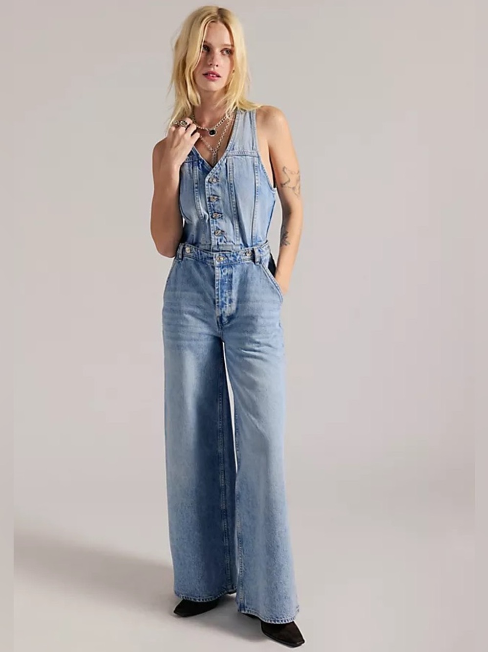 We The Free Better Together Convertible Jumpsuit Size 30